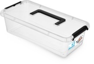 PLASTOVÁ NÁDOBA 6L ZATVORENÁ KRABIČKA S VEKOM A RÚČKOU 40x20x11CM