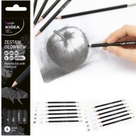 Ceruzka s uhlím 6 ks Súprava umeleckého kreslenia Kidea [ZOW6KA]