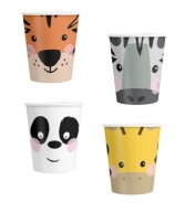 HRNČKY NARODENINOVÁ TORTA ZVIERATKÁ SAFARI ZOO 4x