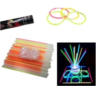 ŽIARENÉ FLUIORESCENTNÉ LED TYČKY BOJJE 50 KUSOV SVETELNÉ TYČKY HRA