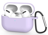 Púzdro NA APPLE AIRPODS PRO 1 2 TWS SILIKÓNOVÉ FIALOVÉ