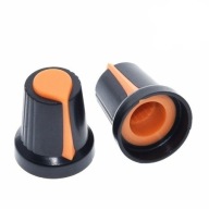 Gombík potenciometra - os 6mm - výška 17mm, červený