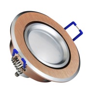LED SUN 3v1 vstavané svietidlo, okrúhle, brúsené zlato, Polux
