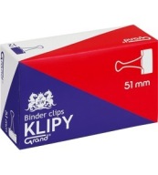 Spony 51mm GRAND čierne, balenie 12 ks.