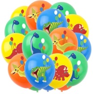 NARODENINOVÉ BALÓNY FAREBNÉ DINOSAURY DINO HEL 8 ks