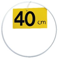 Hrubá 5 mm drôtená makramé obruč 40 cm
