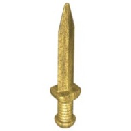 LEGO 18034 WEAPON SHORT MEČ zlatá perla. NOVÉ (1 g)