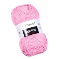YarnArt Jeans Plus 36 ružové