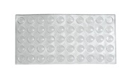 Nárazník silikónový tlmič 7x1,5mm 50 ks