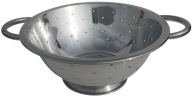 Oceľový cedník 24cm, nerezový cedník s rúčkami