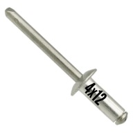 NEREZOVÝ Slepý nit A2/A2 NEREZ 4x12mm - 50 KS