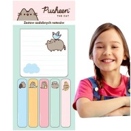 PUSHEEN SÚPRAVA LEPIACEJ POZNÁMKY OZNÁMKY DEKORATÍVNE INDEXOVACIE ZÁLOŽKY