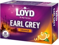 Čaj Earl Grey čierny vo vrecúškach Loyd Orange, 60 ks