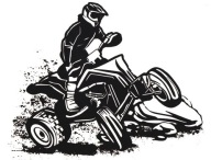 NÁLEPKA MOTOCYKLISTA ŠTVORKOLKOĽKOVÝ TUNING