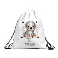 Taška na batoh do škôlky na topánky Meno DOG