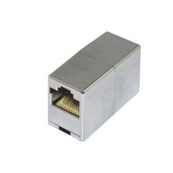 Dvojzásuvkový konektorový adaptér 8p8c RJ45 CAT.5e FTP tienený
