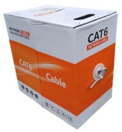SIEŤOVÝ KÁBEL UTP CAT 6, SKÚTENÝ PÁR EUROKOMP, 10 m.