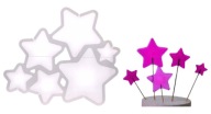 SILIKÓNOVÁ FORMA NA IZOMALT LOLLIES STARS IZOMALT STAR