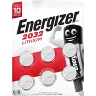 6x ENERGIZER CR2032 DL2032 Lítiová 3V batéria