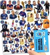 UMÝVAJÚCE DOČASNÉ TETOVANIE PRE DETI KYLIAN MBAPPE ORIGINÁLNE DIZAJNY
