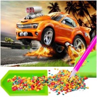 DIAMANTOVÉ MALOVANIE Diamantové vyšívanie Auto Mosaic 5D diamantový rezací papier