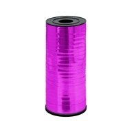 FUCHSIA RUŽOVÁ stuha na balóny, metalická, 92 metrov