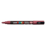 ZNAČKOVACIE PENO UNI POSCA PC-3M TMAVO ČERVENÉ