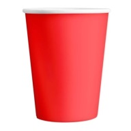 Americké RED papierové poháre 220 ml, 6 ks, na narodeninovú oslavu