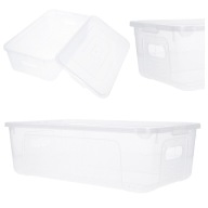 Nádoba organizéra, 5l box, priehľadný box s krytom, plastový box
