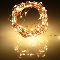 LED String Light 5M 50 LED Drôtové osvetlenie Teplá biela dekorácia