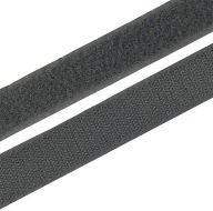 VELCRO páska na suchý zips Medvedík + Háčik 25mm - 1m Grafit