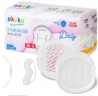 Akuku Absorpčné gélové prsné vložky Veľké balenie 60 ks