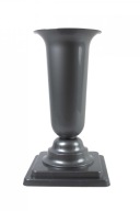 VÁZA NA STOJANE DAMA (4) STRIEBORNÝ PLAST 40 CM