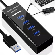 USB HUB 4-PORTOVÝ ROZDEĽOVAČ RÝCHLY USB 3.0 ROZBOČOVAČ 4 PORTY 5 Gb/s