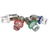 Skrutkovacia LED žiarovka E10 3,8V, studená biela