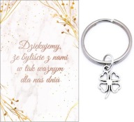 ĎAKUJEME HOSTOM DARČEK SVADOBNÉ ĎATELIENKY KĽÚČOVKY SPOMIENKY