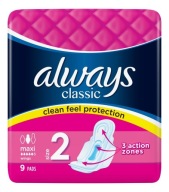Always Classic Hygienické vložky (9 ks) Maxi