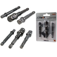 Adaptéry pre nástrčné skrutkovače 1/4'' 3/8'' 1/2'' JOBI