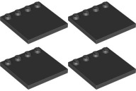 LEGO 6179 OBKLADAČKA HLADKÁ TANIER 4x4 čierna (8g) 4 ks.