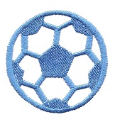 Futbalová 6cm nášivka SM, termo na mikiny, nohavice, bundy, výrobca PL