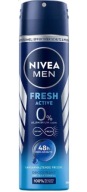 Nivea Men Deodorant Fresh Active 0% hliníkových solí, 200 ml