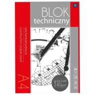 Technický blok A4, biely, 240 g/m2, Premium, Inte