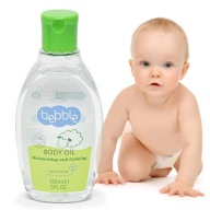 BEBBLE hydratačný TELOVÝ OLEJ pre bábätká na masáž 150 ml