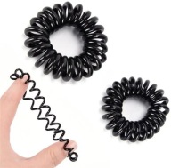 Gumy SET Gumy na vlasy SPRINGS BLACK UNIVERSAL 2 ks