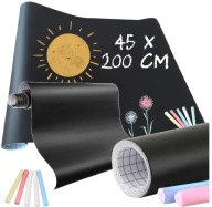 Samolepiaca tabuľa veľká 45x200 s kriedou pre deti na stenu