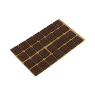 Plsťová podložka, štvorcová plsť 20x20mm (28 ks) Hnedá