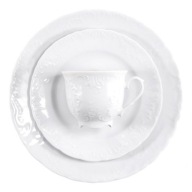 Pohár 330ml biely porcelán ROCOCO II. kvality ĆMIELÓW