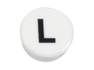 LEGO 98138pb222 1x1 dlaždica PÍSMENO L biela NOVINKA (1g)