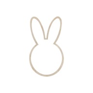 Drevená veľkonočná obruč Rabbit Bunny pre Macrame Dream Catcher