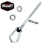 Hojdací hák s karabínou M10x300